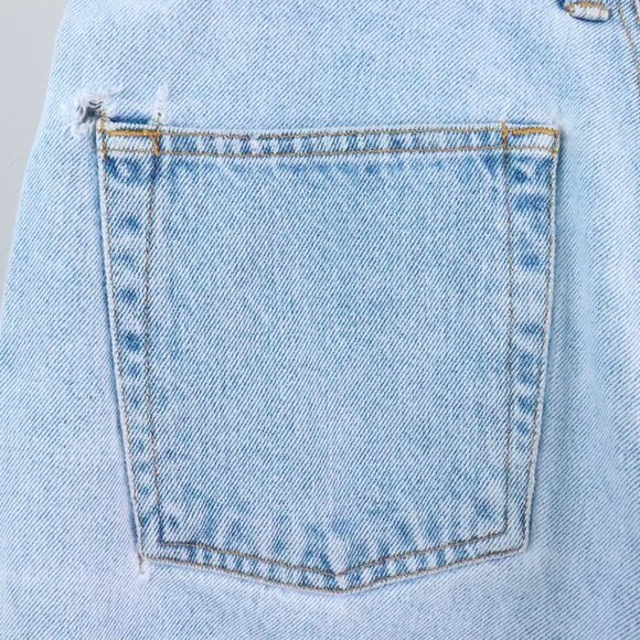 Vintage 90's Faded Glory Women's M/12 Distressed Ultra High Waist Denim Shorts - Picture 8 of 11